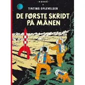 Cobolt Tintin: De første stegene på Månen - mykt omslag | Hergé | Språk: Dansk