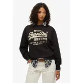 Superdry Embellished Vl Loose Fit Collegegenser