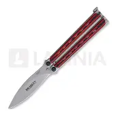 Bradley Kimura Butterfly Red And Black balisong