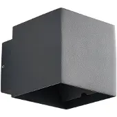 LINDBY utendørs LED-vegglampe Esani, antrasitt, opp/ned, IP54