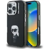 Karl Lagerfeld IML Aquarelle Karl & Logo MagSafe-etui til iPhone 16 Pro – svart
