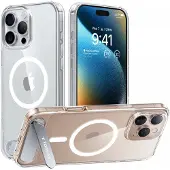 Torras Pstand Series-etui for iPhone 16 Pro (gjennomsiktig)