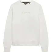 Superdry for woman. W2012635A Off-white Script Brand Loose Sweatshirt (M), Casual, Cotton, Long sleeve
