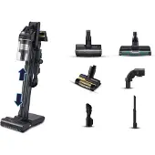 Samsung Jet 95 Complete Extra VS20C9554TK - Støvsuger - pinne/håndholdt (2-i-1) - uten pose - uten kabel - black chrometal/satin black - 2 batterier, inkludert lader