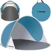 Trizand plasstelt 145x100x70 cm - turkis/grå