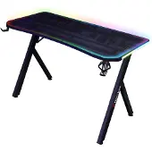 X Rocker XROCKER gaming skrivebord LED LED-appstyring/140 cm/svart