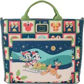 Loungefly Mickey &amp; Minnie Holiday Ryggsekk