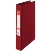 Esselte - Ringperm - bokryggbredde: 42 mm - for A4 (210 x 297 mm) - kapasitet: 190 ark - burgunder