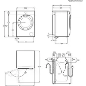 Electrolux 700 SteamCare UniversalDose 10.5 kg Kombi. vaskemaskin/tørketrommel EWI742LX6G