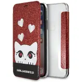 Karl Lagerfeld Valentine iPhone X/XS-etui - rød