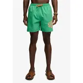Superdry for man. M3010265A Swim shorts with green printed logo (M), Beachwear, Recycled Polister