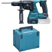 Makita DHR243ZJ kombihammer 18 V 2 J, koffert, uten batteri eller lader - SOLO