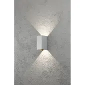 Konstsmide Utendørs LED-vegglampe Cremona 8 cm grå
