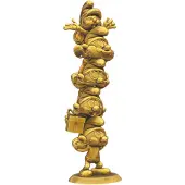 Collectoys Begrenset Utgave Smurfene Gull Harpikskolonnefiguren 50 Cm