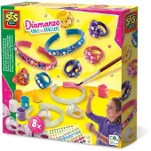 Ses Diamanzo rings and bracelets, Smykkesett for barn, 6 år, Fotoark kartong, Flerfarget