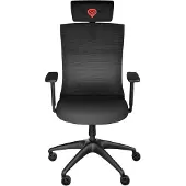 Genesis Astat 200 G2 - Spillestol - ergonomisk - armlener - T-formet - tipping - maskestoff, mesh PureFlow - svart