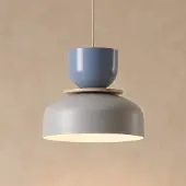 Aldex Hengelampe Uto, grå/blå, Ø 30 cm, metall