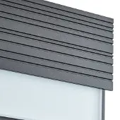 LUCANDE utendørs LED-vegglampe Melira, sensor, antrasitt, IP65