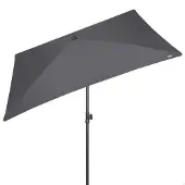 Aktive 62350 Uv30 Rektangulær Tiltbar Balkongparasoll 200x125 Cm