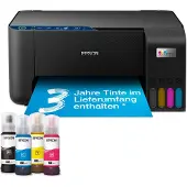Epson EcoTank ET-2861 - Multifunksjonsskriver - farge - ink-jet - ITS - A4 (medie) - opp til 10 spm (trykking) - 100 ark - Wi-Fi, USB - svart