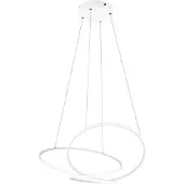 TRIO Darvin hengelampe, lengde 84 cm, matt hvit, metall, CCT