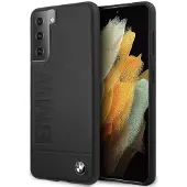 BMW Signature Logo Imprint-etui for Samsung Galaxy S21+ - Svart