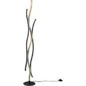 TRIO Blaze LED-gulvlampe med dimmer, CCT, messing