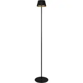 TRIO Suarez LED oppladbar gulvlampe, svart, høyde 123 cm, metall