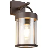 Reality Utendørs vegglampe Almeria, rust, aluminium, høyde 29 cm, IP44