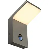 SLV Ordi LED-vegglampe, antrasitt, aluminium, bredde 10 cm, sensor