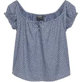 Superdry 1/2 Button Woven T-skjorte