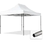 TOOLPORT 3x4,5 m stål, pop up partytelt, uden sidepaneler, hvit