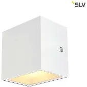 SLV Sitra Cube LED utendørs LED-vegglampe, hvit