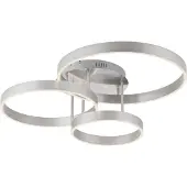 JUST LIGHT LED-taklampe Lilluti, sølv, jern, aluminium, 3 ringer