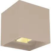 Globo Utendørs LED-vegglampe Veronika, sandfarget, opp/ned, IP54