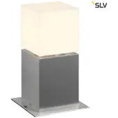 SLV sokkellampe Square Pole, høyde 30 cm, grå, stål