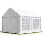 TOOLPORT 4x5 m partytelt, PVC-presenning, hvit