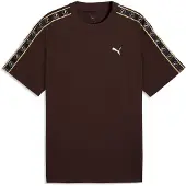 Puma Essentials Elevated Tape Relaxed Tee Men, Men, Chocolate Fondue, XL