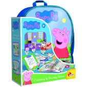 K3yriders Peppa Pig Barneskolesekk Med Tilbehør For Lek Og Fargelegging