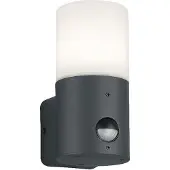 TRIO Liten utendørs vegglampe Hoosic, bevegelsessensor