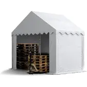 TOOLPORT 3x2 m lagertelt, PVC-presenning, hvit