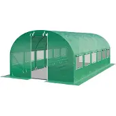 TOOLPORT 3 x 6 m drivhustunnel, PE-presenning, grønn