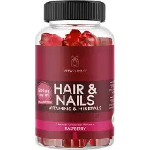 VitaYummy Hår & Negler Gummies Bringebær 60 stk