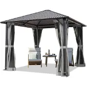 TOOLPORT 3 x 3 m paviljong, inkl. 4 sidepaneler grey