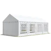 TOOLPORT 3x9 m partytelt, PVC-presenning, hvit