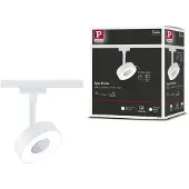 Paulmann URail LED-spot Circle, 3-trinns dimmer, 4000 K, signalhvit