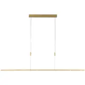 Quitani LED-pendellampe Tolu, lengde 179 cm, messing