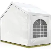 TOOLPORT 3x2 m partytelt, PE-presenning, hvit