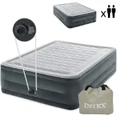 Intex 64418ND ComfortPlush luftmadrass 203 x 152 x 56 cm, grå
