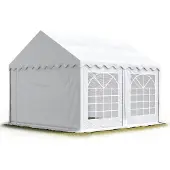 TOOLPORT 5x4 m partytelt, PVC-presenning, hvit